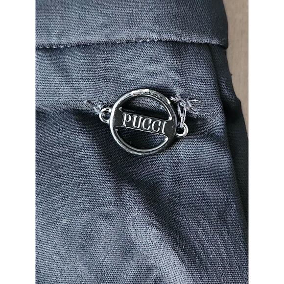 Emilio Pucci Women's Black Dress Career Pants High Rise Straight Legs Size 12 - Picture 3 of 9